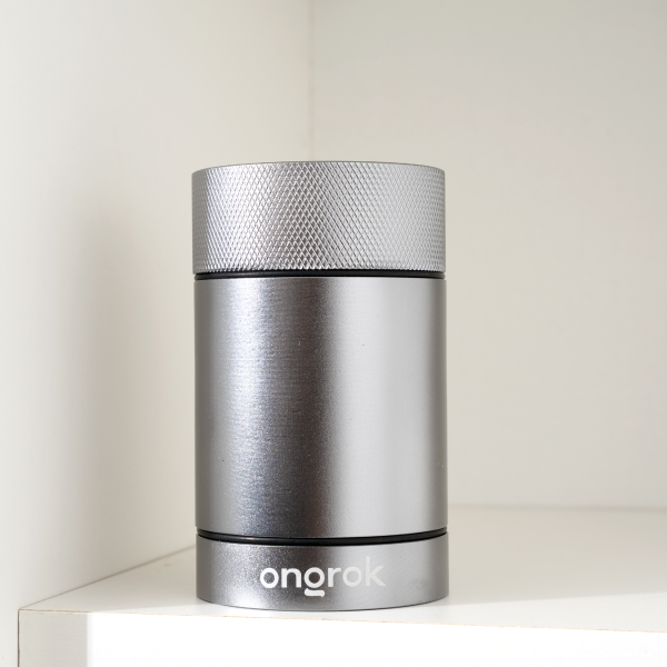 Photograph of product: Aluminum Storage Jar | Gun Metal