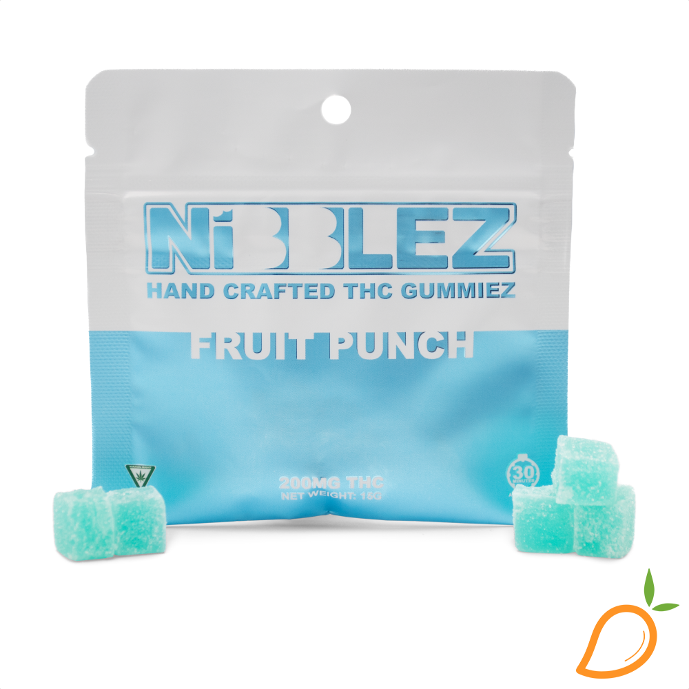 Photograph of product: 200mg Fruit Punch Edible Nibblez