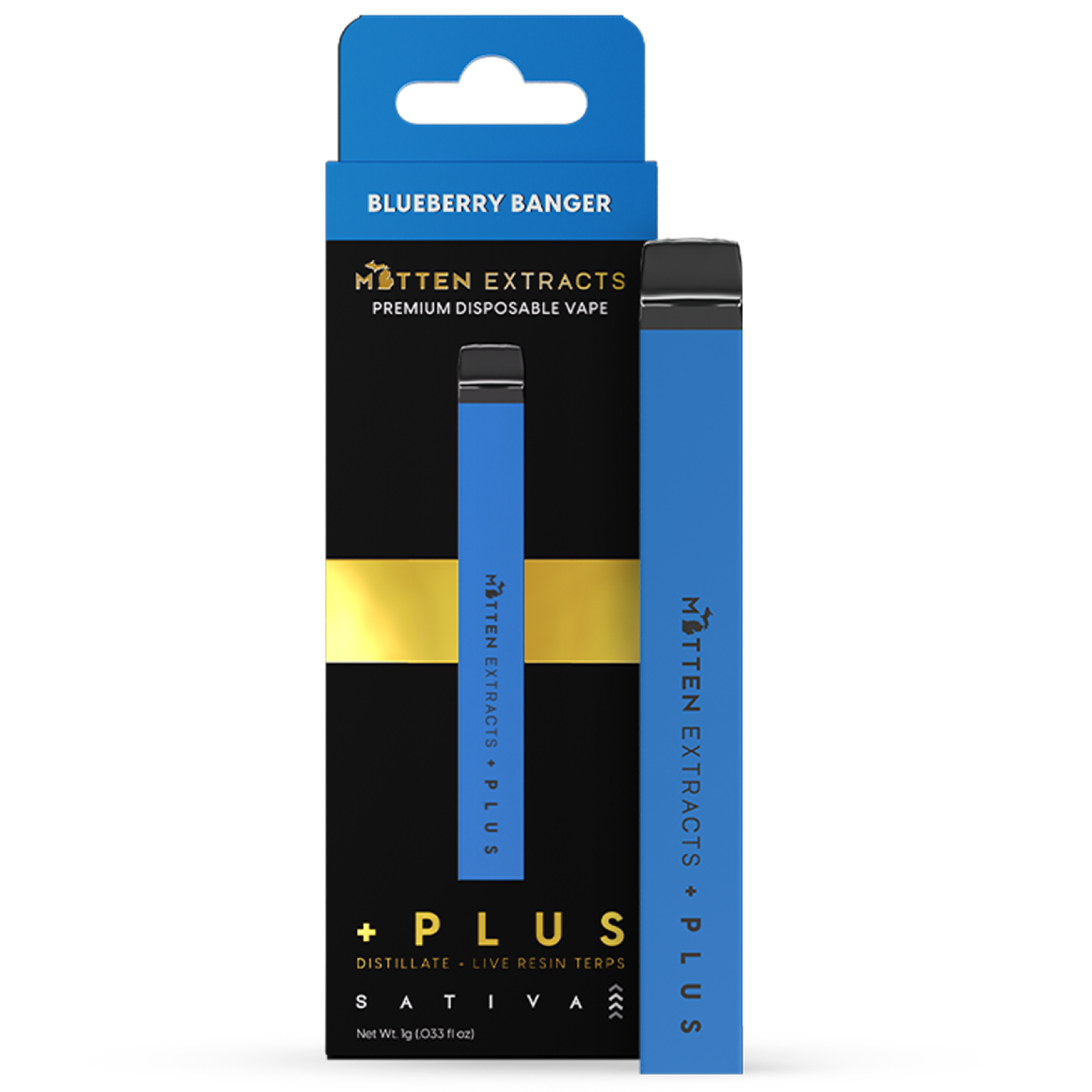 Photograph of product: Blueberry Banger 1g Disposable Vape