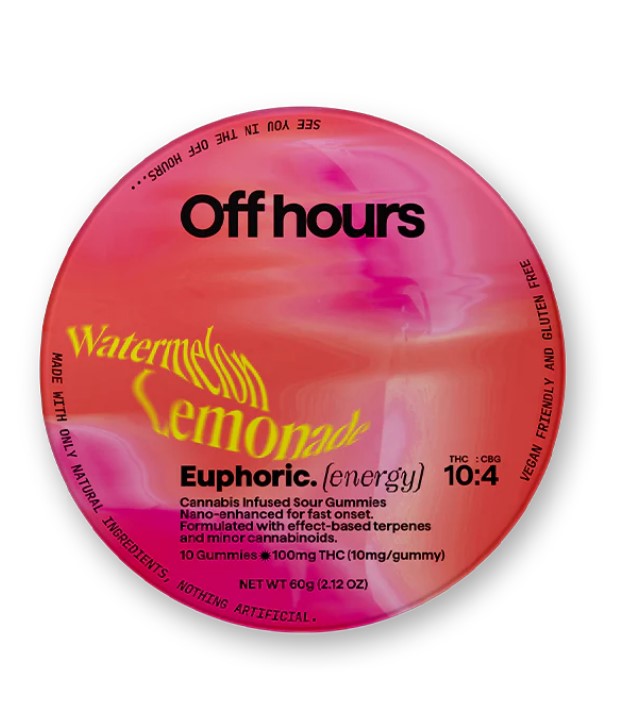 Photograph of product: Off Hours Gummies- Watermelon Lemonade