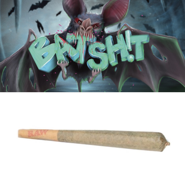 Photograph of product: Bat Sh!t | Prerolls | 1g (2pk)