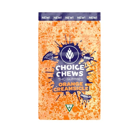 Photograph of product: Choice Chews - Orange Creamsicle - Gummies - 200mg - Oui'd