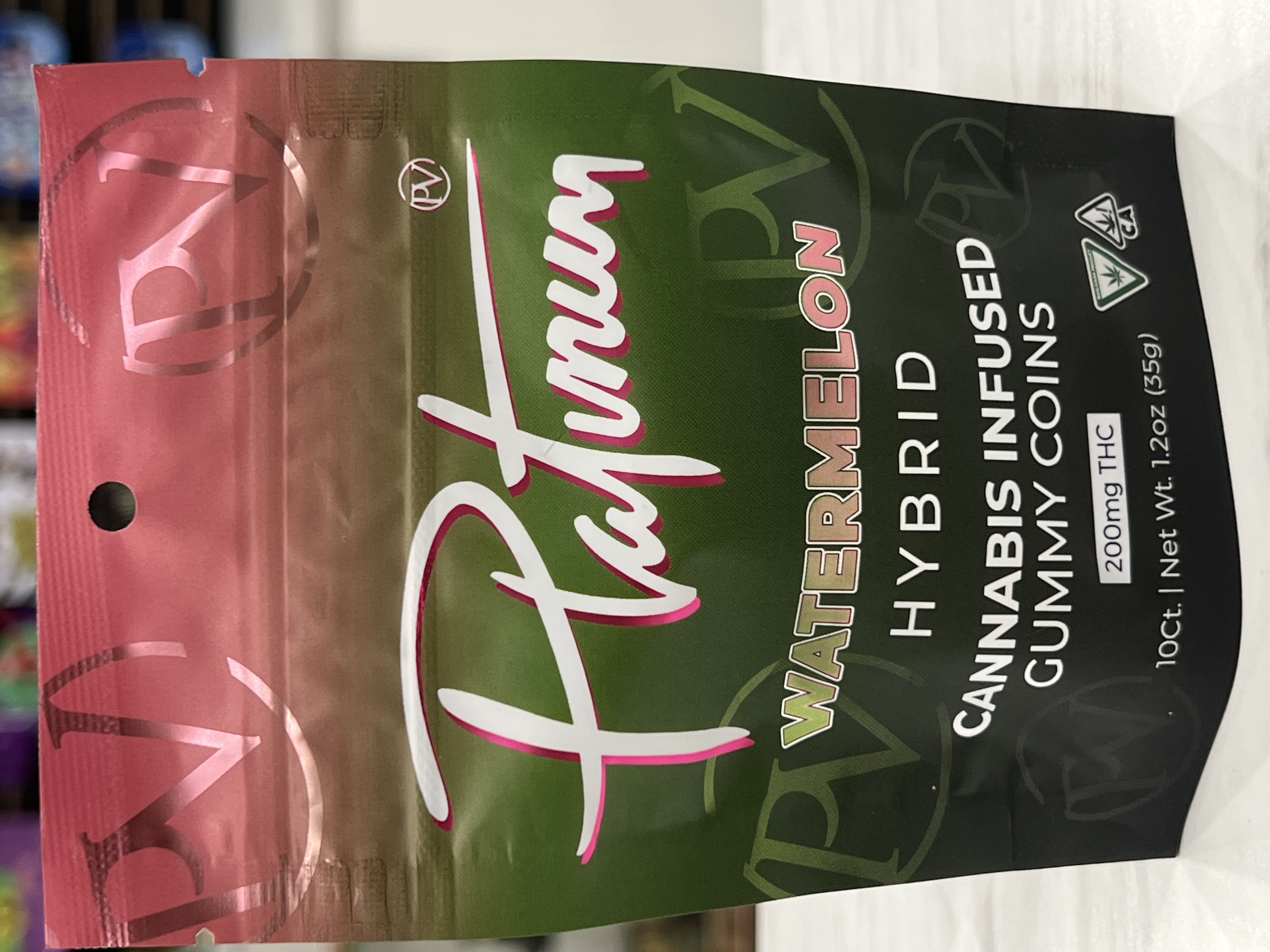 Photograph of product: Platinum Gummies - Watermelon 200mg