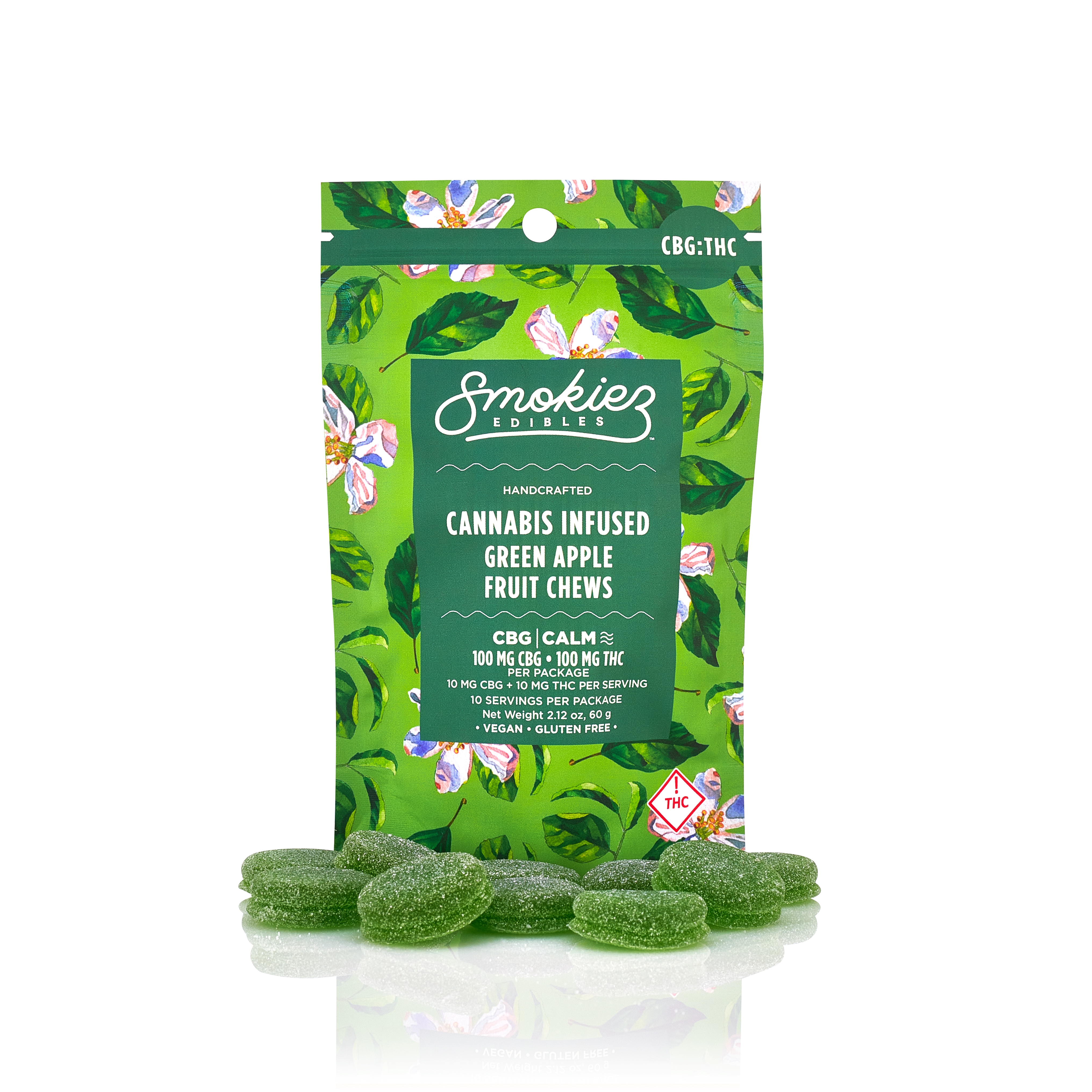 Photograph of product: Smokiez - Gummies Tropical 10pk CBD:TH-oui 1:1 - 100mg CBD:100mg TH-oui