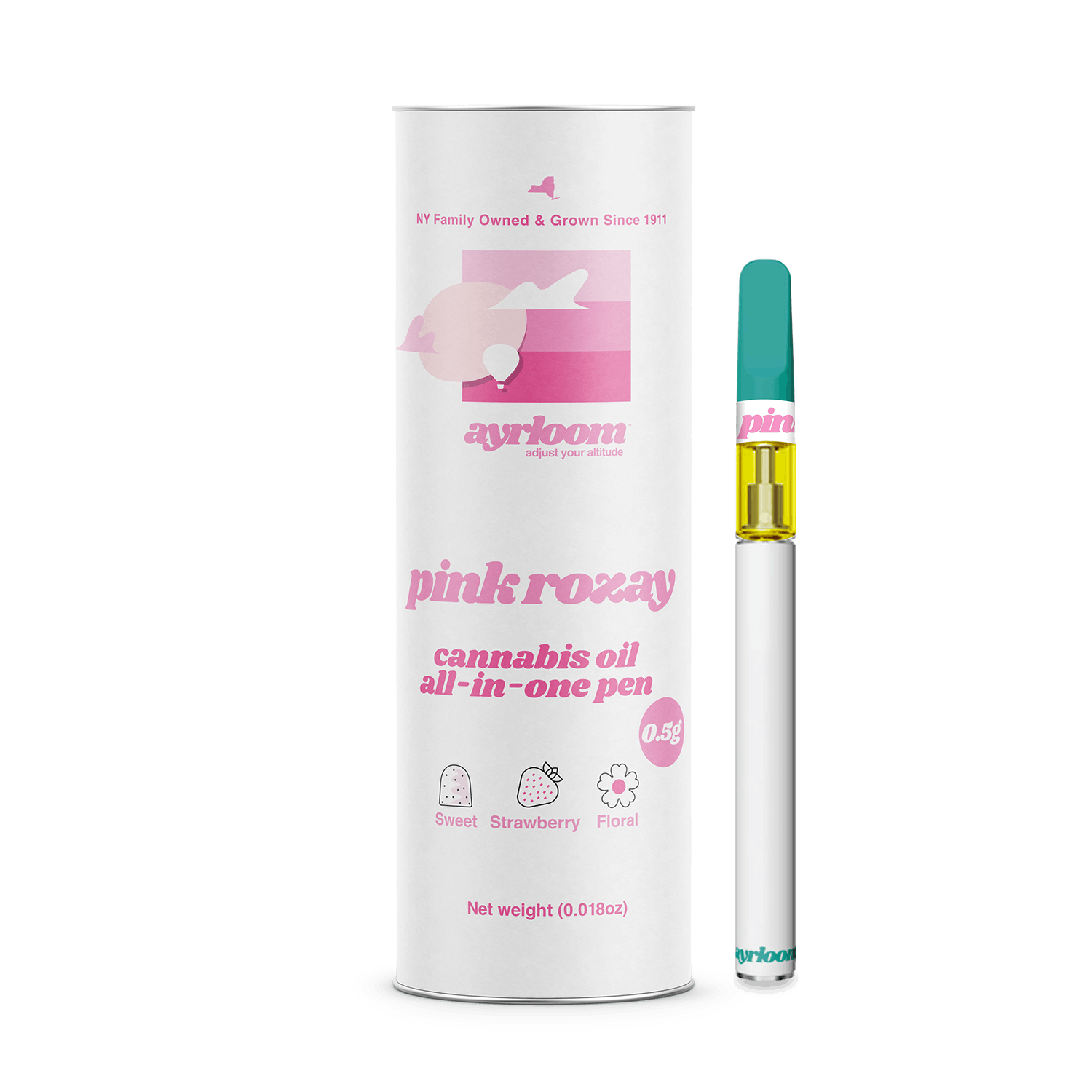 Photograph of product: Ayrloom - Pink Rozay Disposable