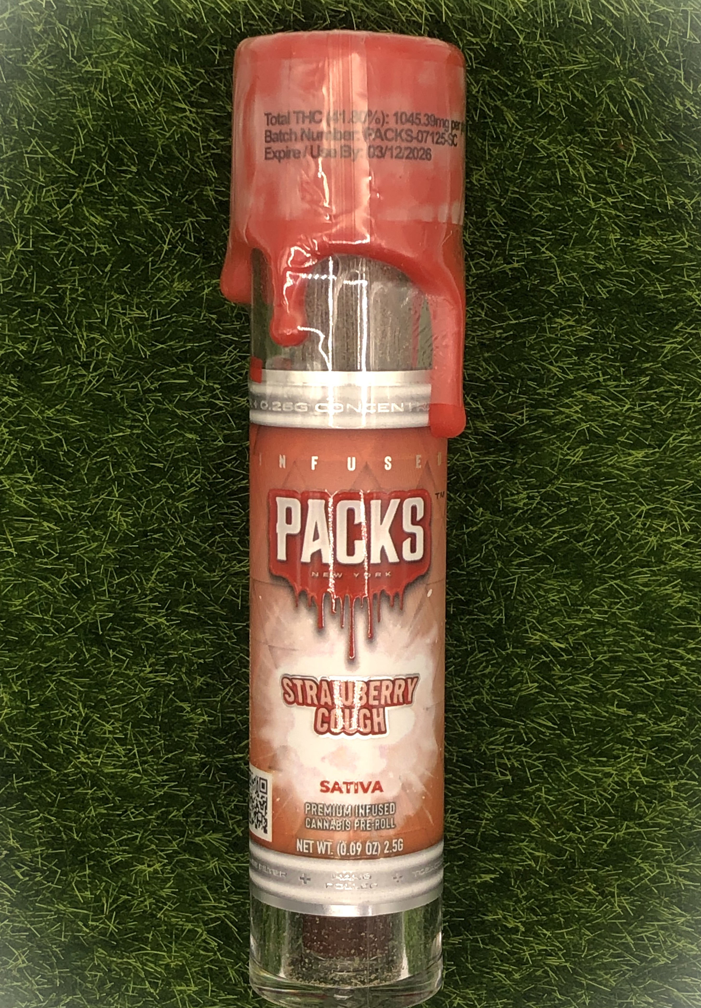 Photograph of product: Packs | Strawberry Cough | Oui'd | Infused Blunt