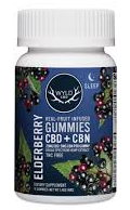 Photograph of product: Wyld | CBD Gummies 10pc | Elderberry 5:1 CBD:CBN | 250mg