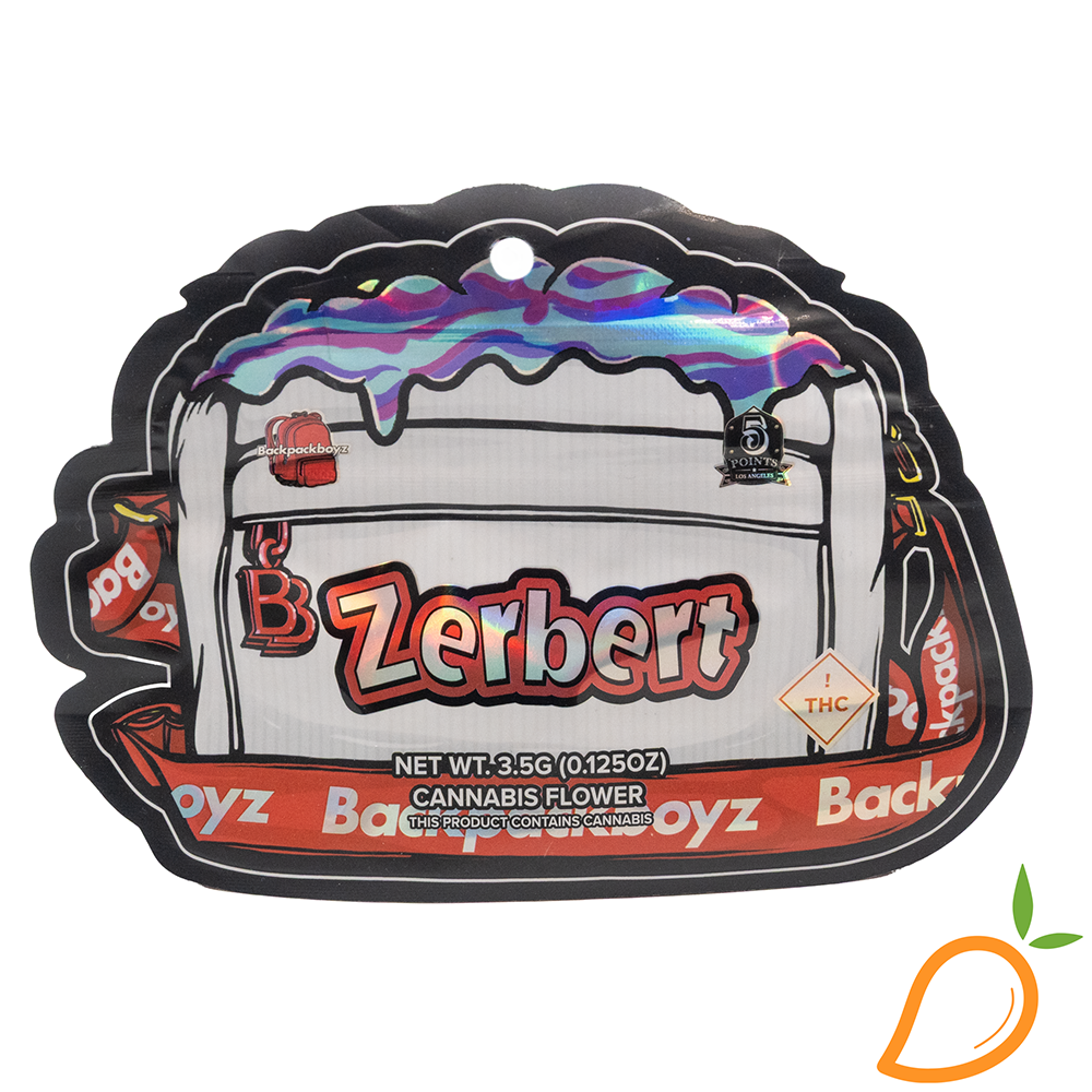Photograph of product: 7g Zerbert Prepackaged Flower Backpack Boyz