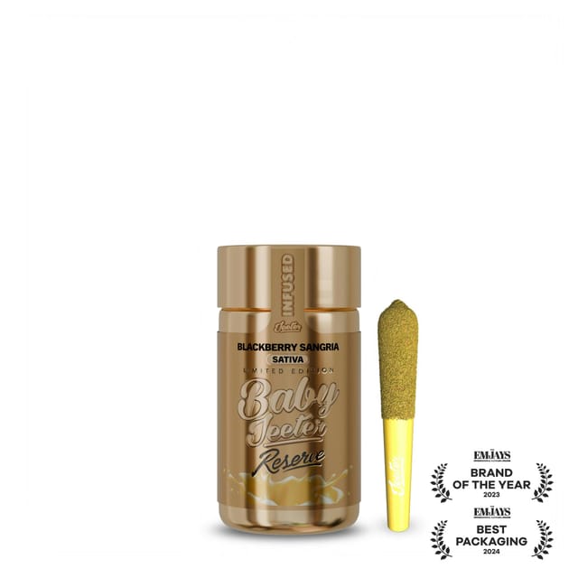 Photograph of product: Blackberry Sangria | 2.5g Jeeter Reserve Baby 5 pack