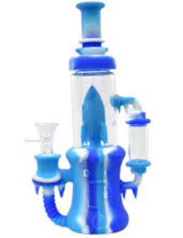 Photograph of product: Silicone 9" Spaceship Water Pipe