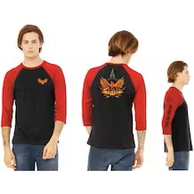 Photograph of product: Firebird 3/4 sleeve Tee Unisex - Small