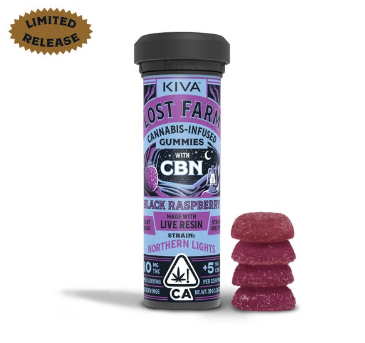 Photograph of product: Black Raspberry Northern Lights Cbn 10:5   100 Mg