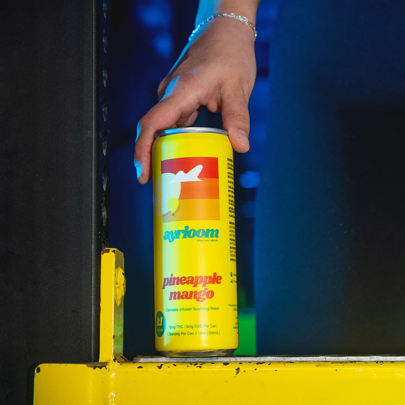 Photograph of product: Pineapple Mango Sparkling Water 2:1 TH-oui:CBD | Canned Beverage [10mg]