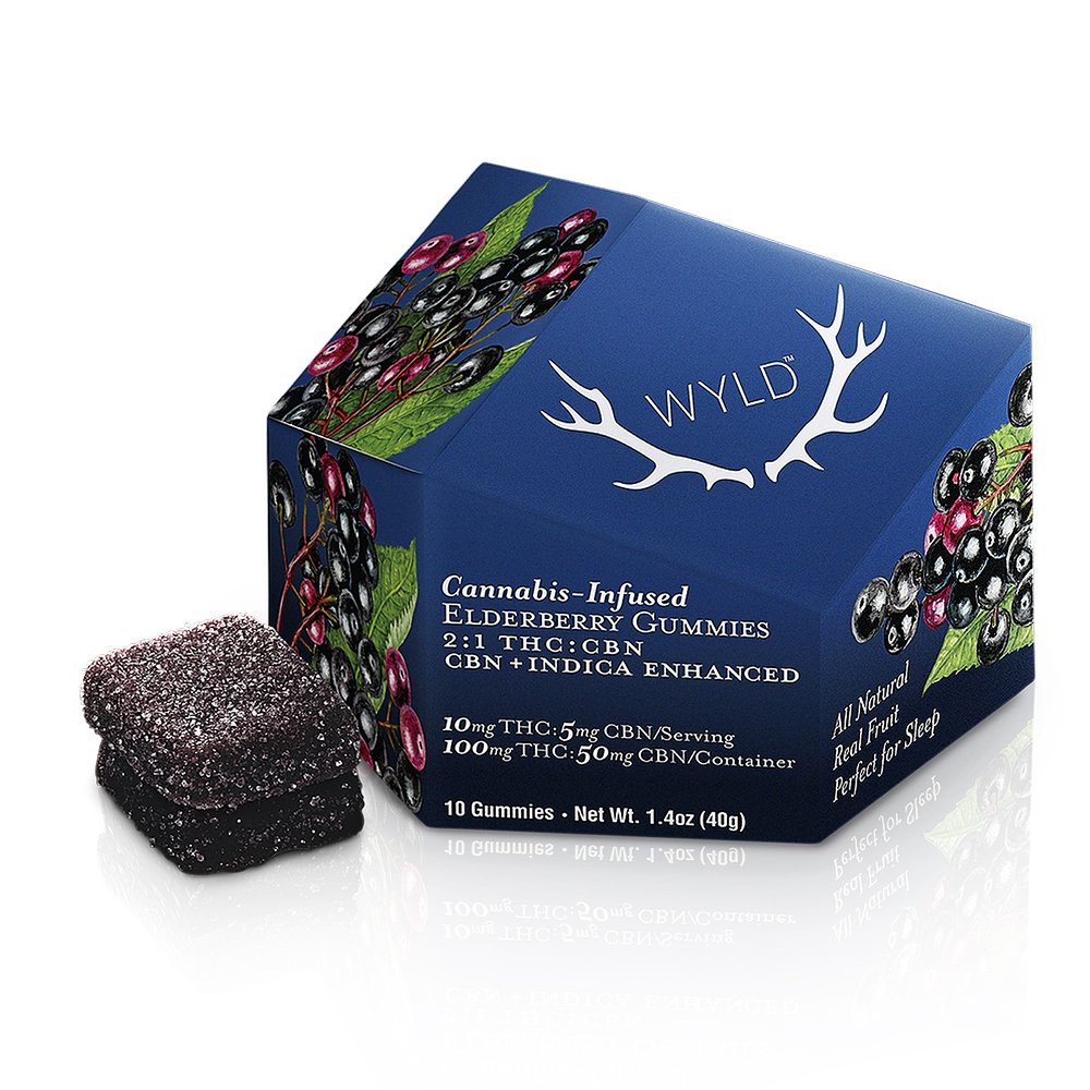 Photograph of product: ELDERBERRY 2:1 TH-oui:CBN GUMMIES