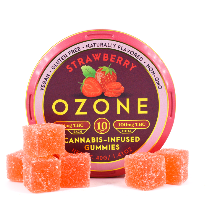 Photograph of product: Strawberry Gummies (100mg)