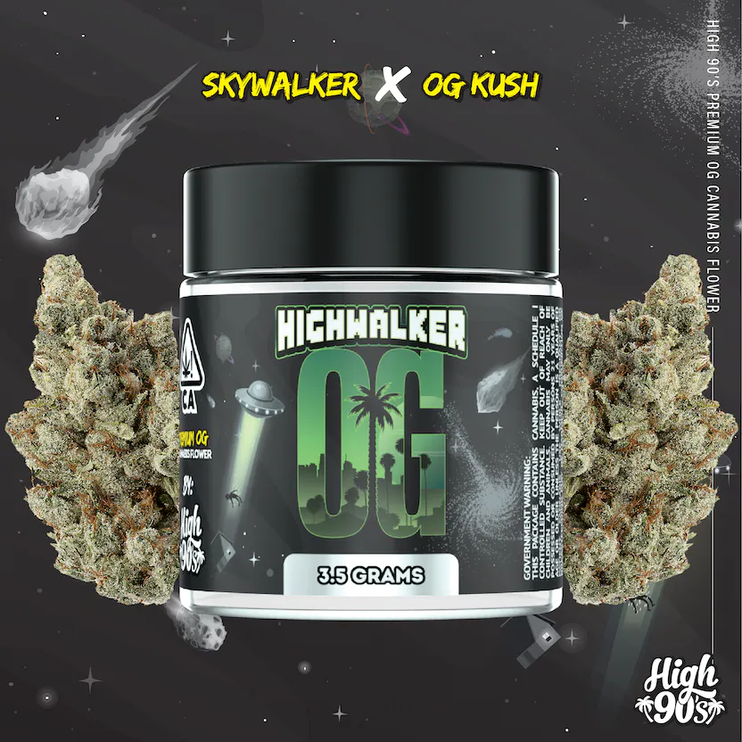 Photograph of product: High 90s - Highwalker OG - Flower - 3.5g