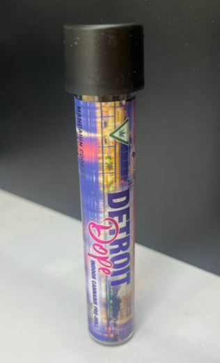 Photograph of product: Detroit Dope | Mandarin Cookies | Pre Roll Hybrid