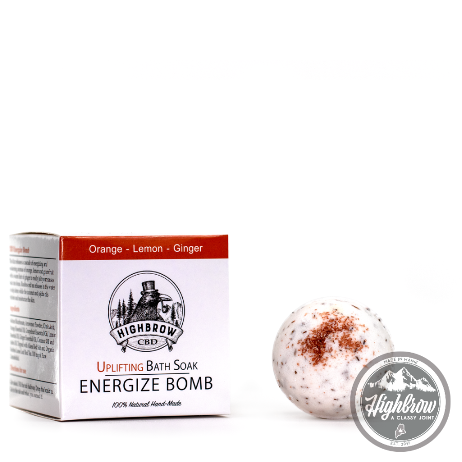 Photograph of product: Highbrow - Energize CBD Bath Bomb 100MG
