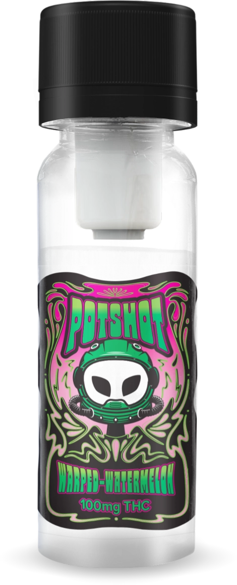 Photograph of product: Pot Shot | Warped Watermelon Pot Shot (100mg)