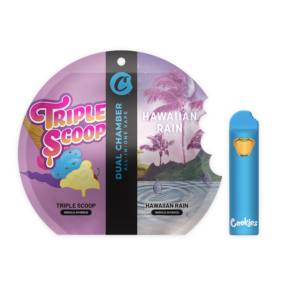 Photograph of product: TRIPLE SCOOP | HAWAIIAN RAIN - 3 IN 1 - 1000 MG