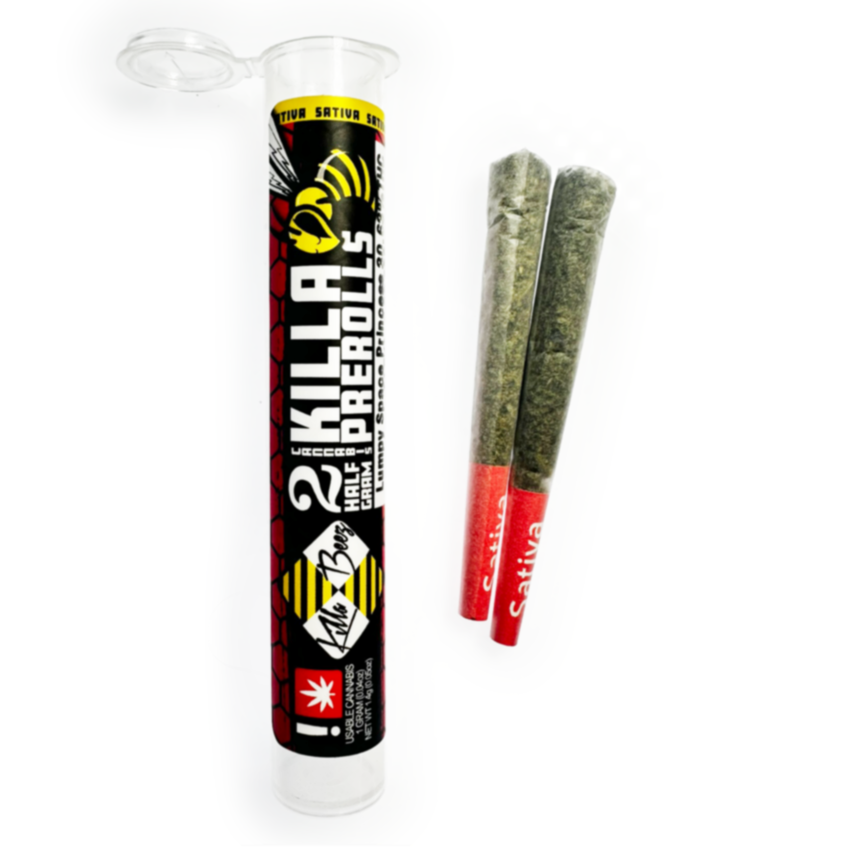 Photograph of product: Killa Beez > Pre Roll > 2Pk x 0.5g > Oui'd > Orange Candy