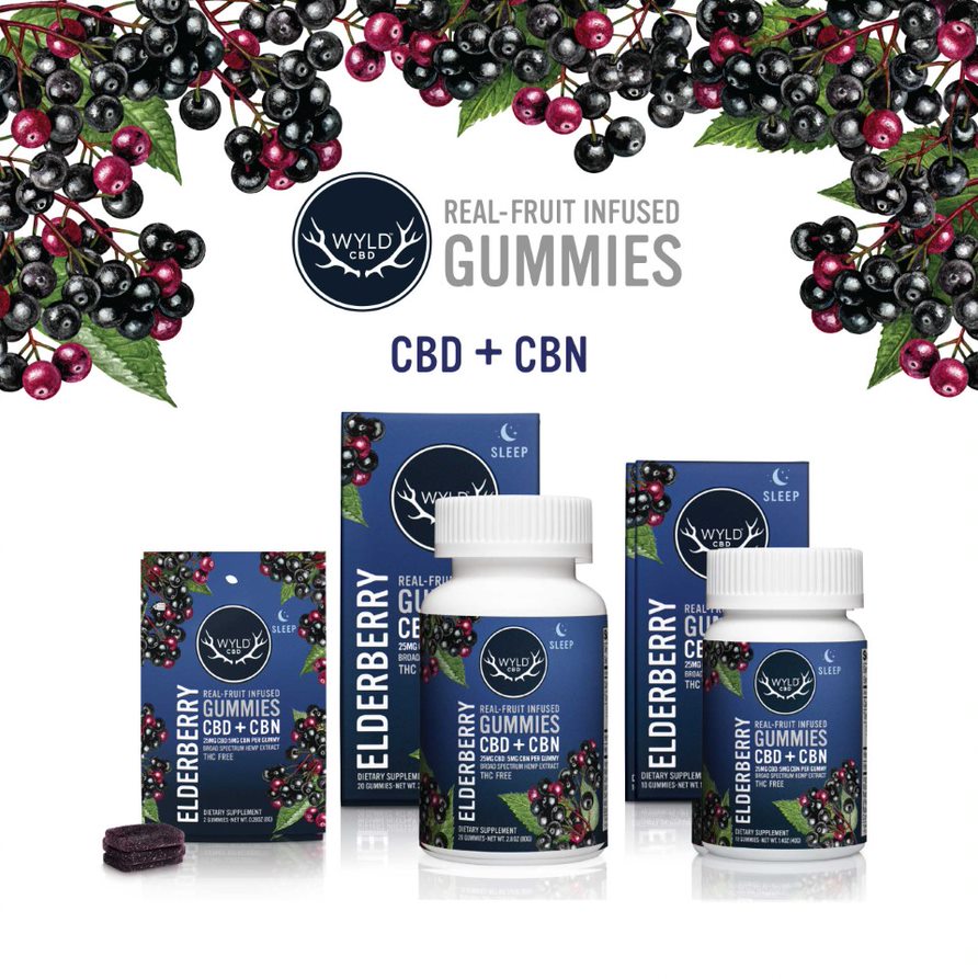 Photograph of product: HEMP Gummies Natural CBN | Elderberry |  1000mg