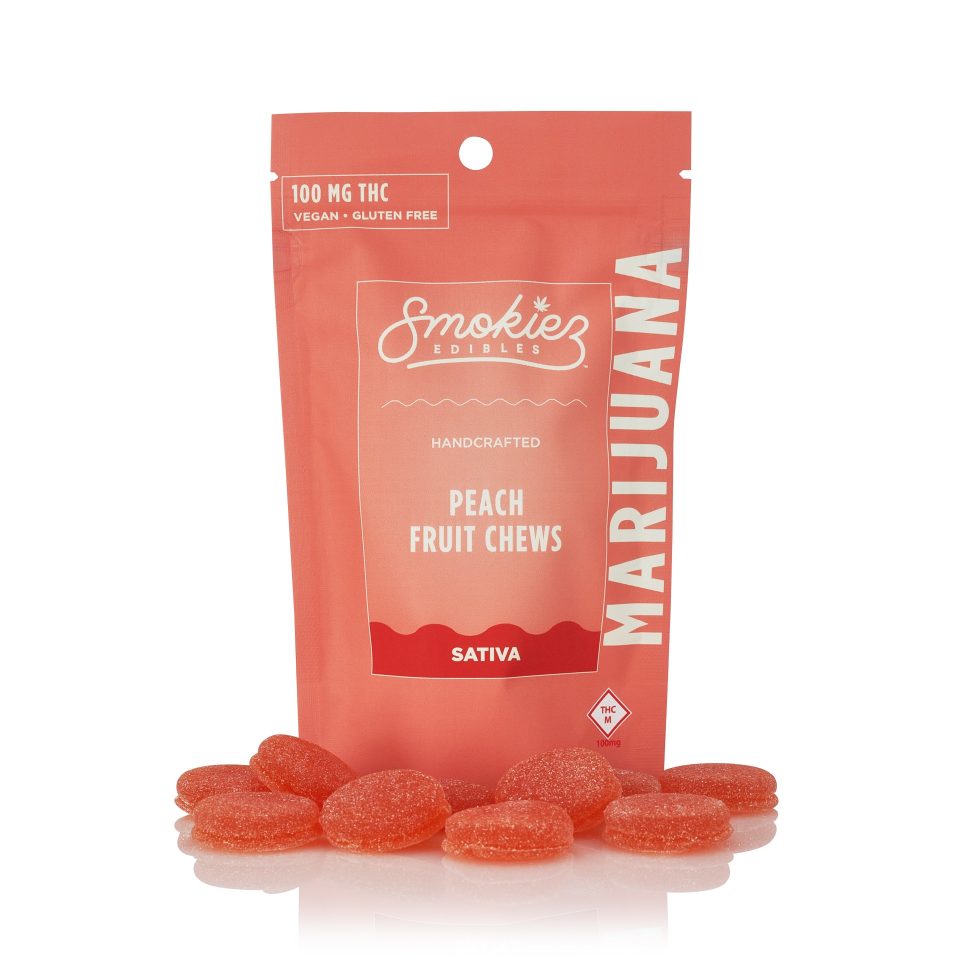 Photograph of Product: SMOKIEZ GUMMY SWEET PEACH (S) [10PK] 100MG