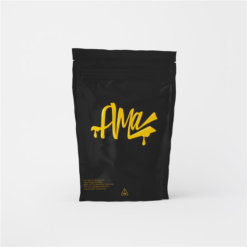 Photograph of product: AMA Pineapple Taffy (H) Cured Resin Badder 0.5g