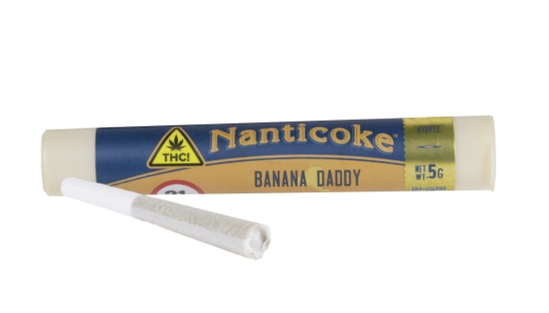 Photograph of product: Nanticoke | Pre-roll | Banana Daddy