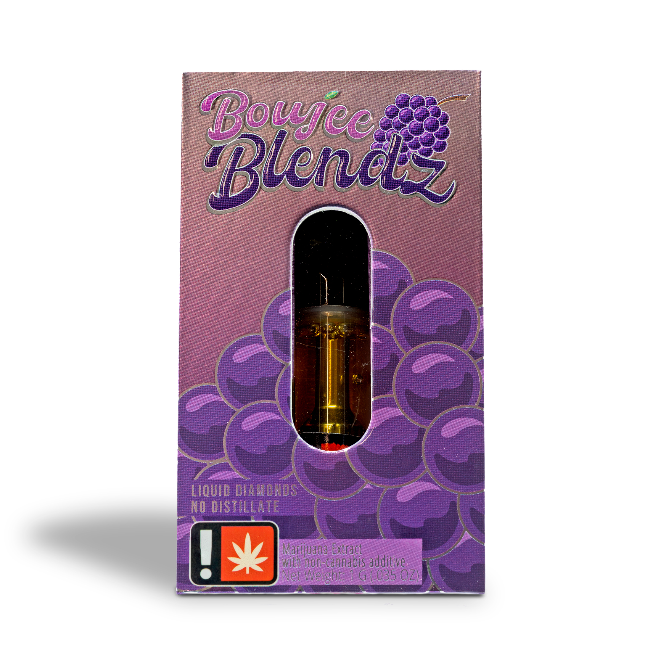 Photograph of product: Boujee Blendz - Grape Flavored Liquid Diamond Cart