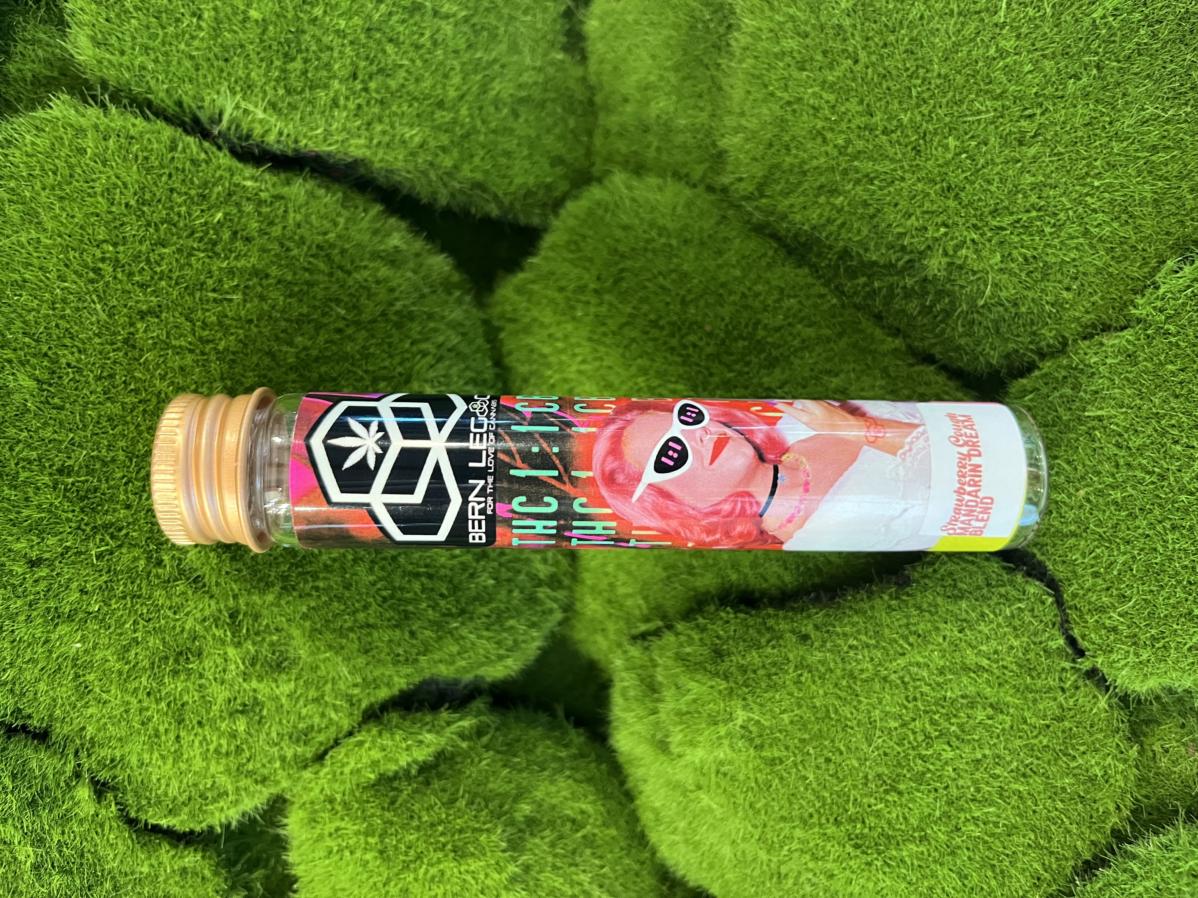 Photograph of product: 1:1 TH-oui:CBD Pre Roll Single | Glued to the Couch | Bern Legacy Oui'd
