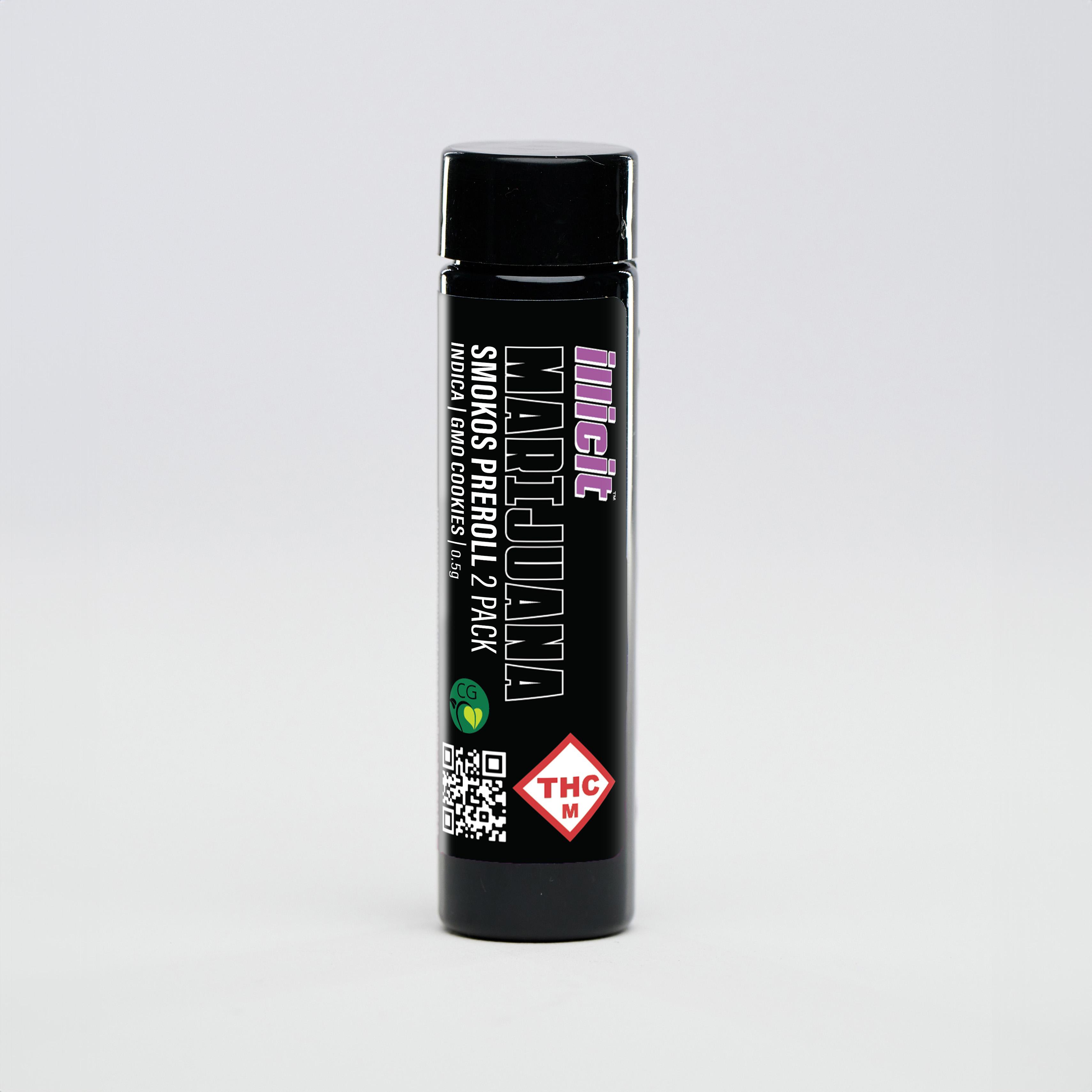 Photograph of product: 0.5g Preroll 2pk [1g] | GMO Cookies