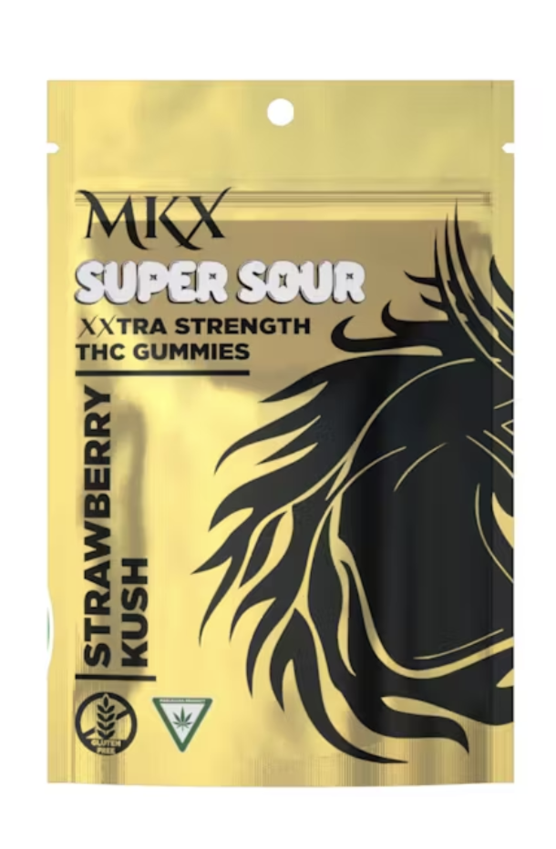 Photograph of product: MKX | Sour Strawberry Kush | 200mg Gummies