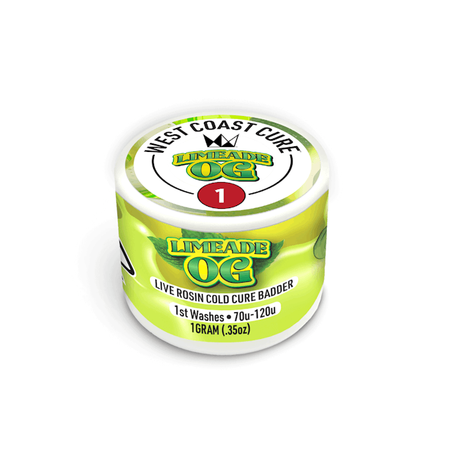 Photograph of product: Limeade OG - WCC 1g Tier 1 Rosin Cold Cure Badder - 