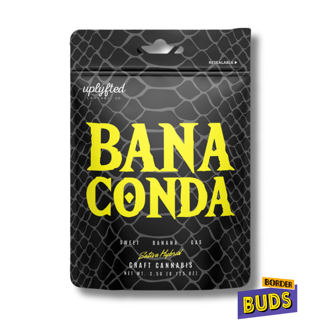 Photograph of product: Banaconda | Uplyfted | 3.5g | Pre-Packed Flower