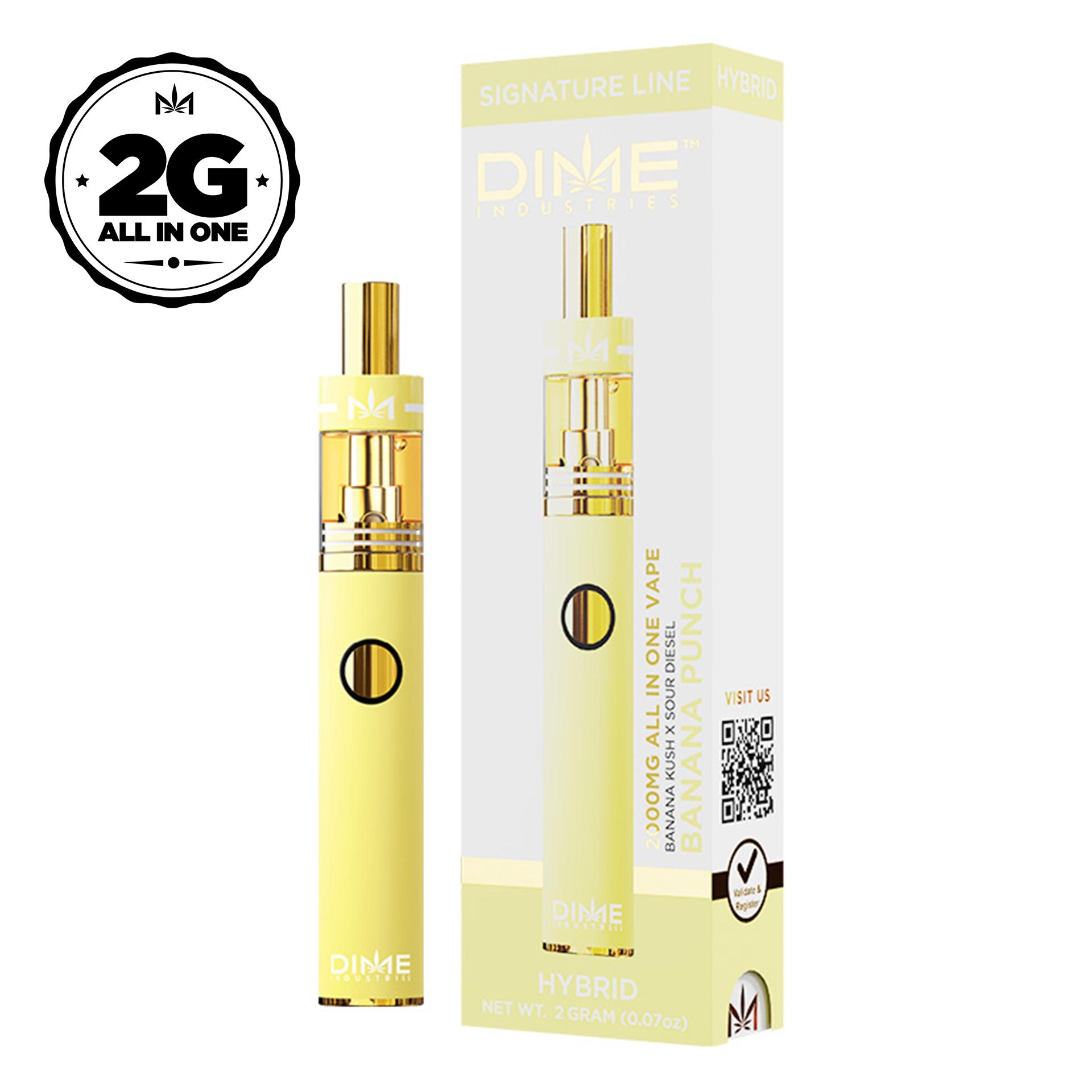 Photograph of product: DIME | Disposable Vape | Banana Punch | 2g