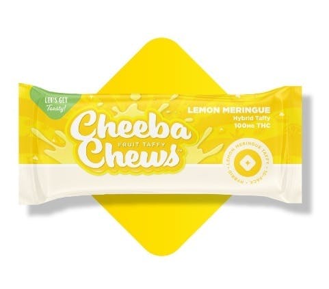 Photograph of product: Edible Cheeba Chews Lemon Meringue Hybrid 10pk - 100mg - DRP