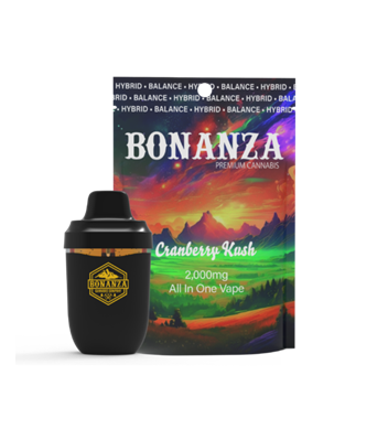Photograph of product: Bonanza | Cranberry Kush | All-In-One Vape 2g