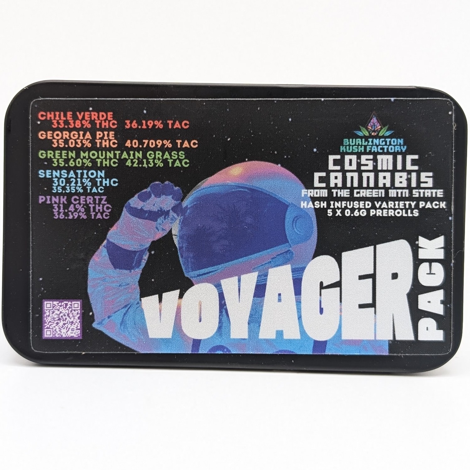 Photograph of product: Voyager II Infused 5pk Pre Rolls 3g