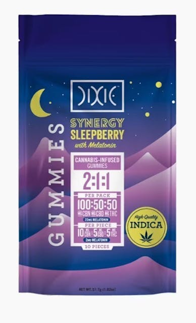 Photograph of product: Sleepberry 2:1:1 | CBN:100 CBD:50mg TH-oui:50mg Gummies