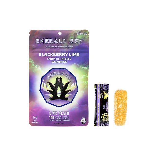 Photograph of Product: Blackberry Lime | 100mg Live Resin Gummies