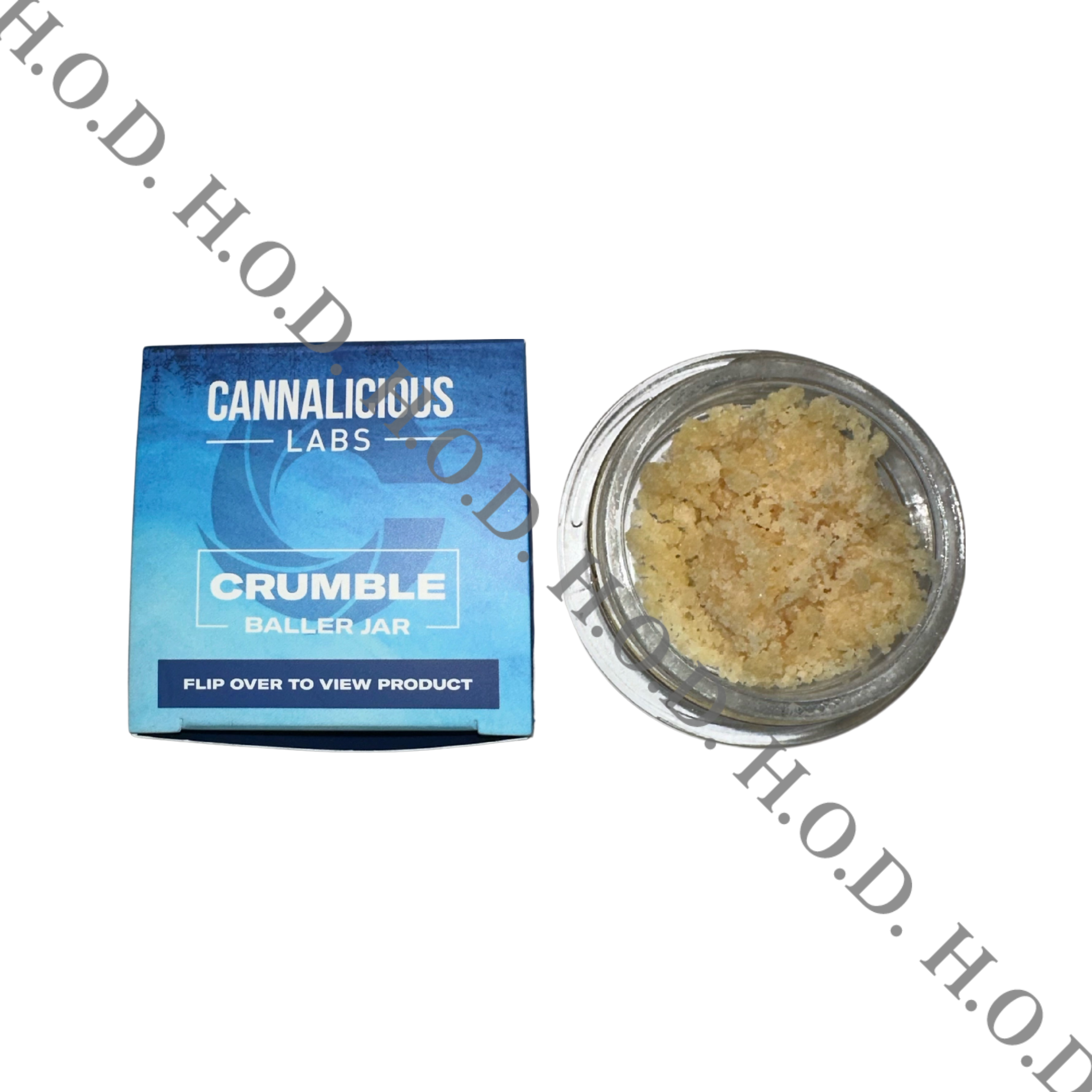Photograph of product: Cannalicious Platinum OG Crumble Baller Jar 7g