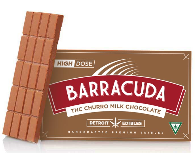 Photograph of product: Barracuda Bar - Chocolate Bar - 200mg - Churro Milk Chocolate