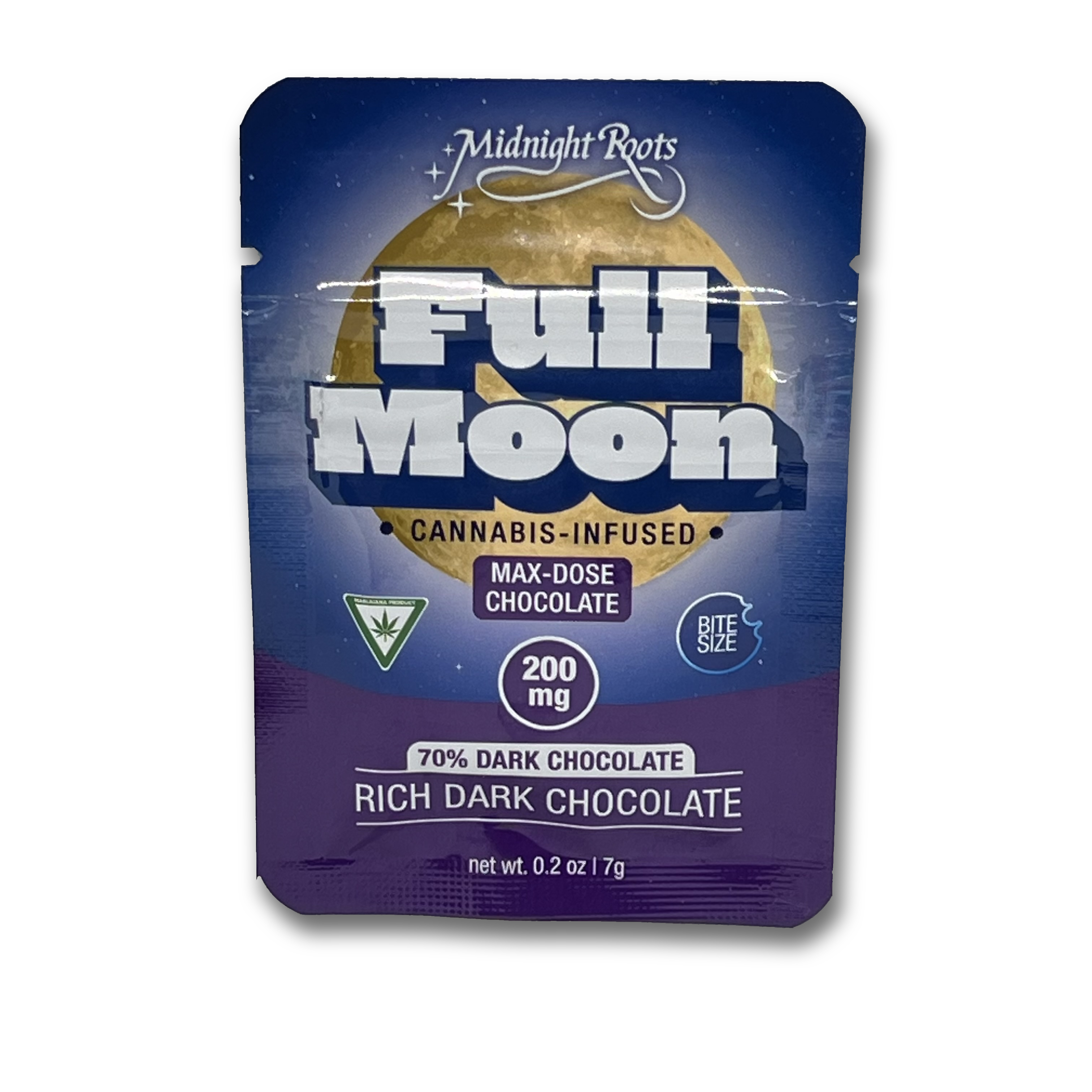 Photograph of product: Midnight Roots Full Moon Rich Dark Chocolate | 200mg