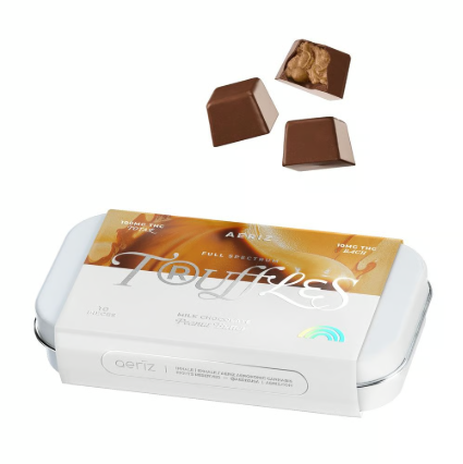 Photograph of product: Jenny Kush Truffles - Sea Salt Chocolate - 100mg