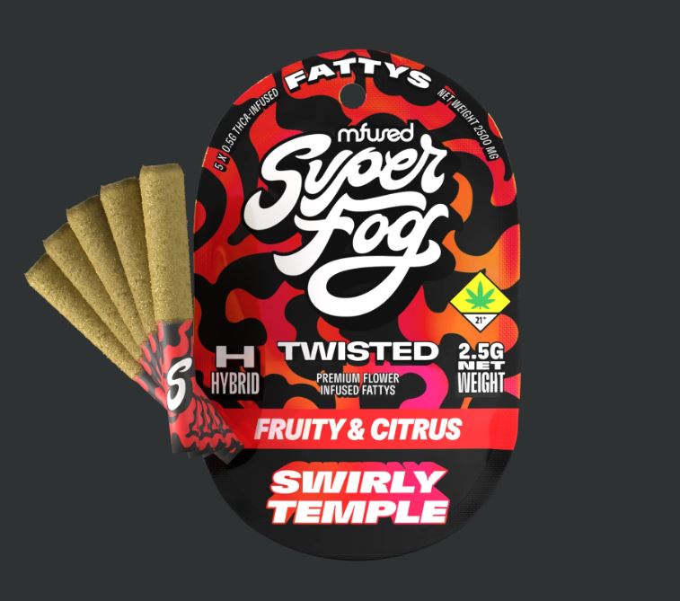 Photograph of Product: Swirly Temple Fattys Infused Preroll 5pk | 2.5g