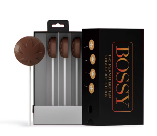 Photograph of product: Bossy - Peanut Butter Chocolate Stixx 200MG