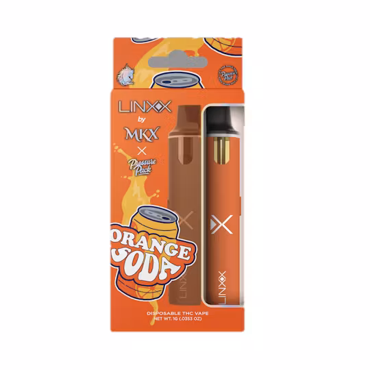 Photograph of product: ORANGE SODA 1G DISPOSABLE