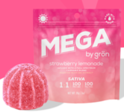 Photograph of product: Gron 1:1 CBC:TH-oui Strawberry Lemonade Mega Pearl