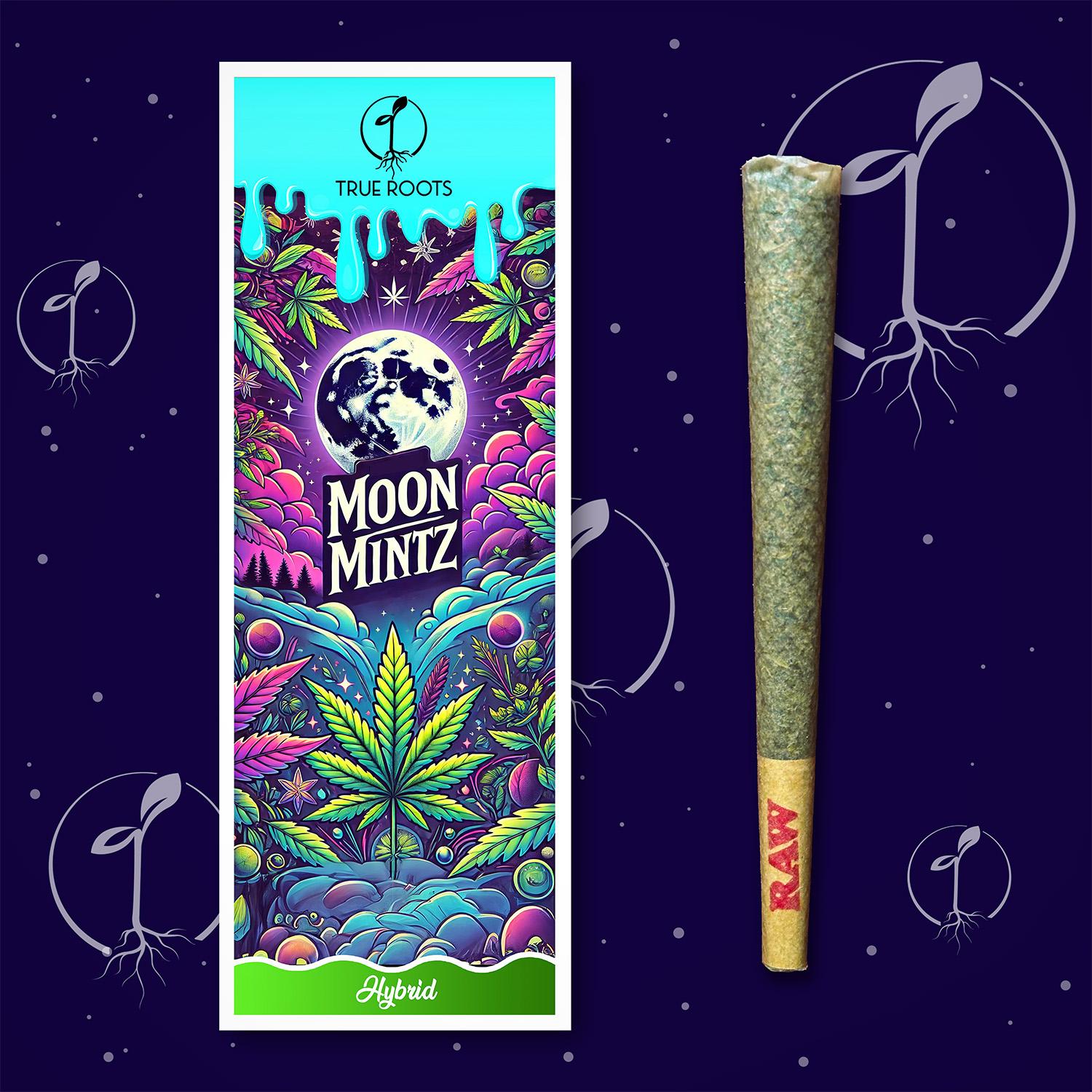 Photograph of product: Canvas Cones - Moon Mintz- Preroll 1.1g [Hybrid]